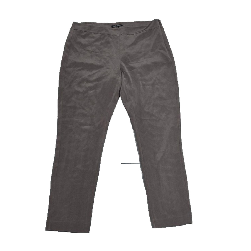 Elieen Fisher women pull on slim-fit ankle pants Brown Sz 6 A005202 - Picture 2 of 14